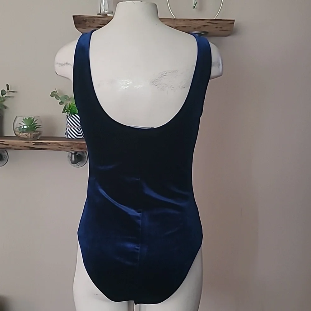 F21 Velvet Multicolored Bodysuit - Picture 4 of 8